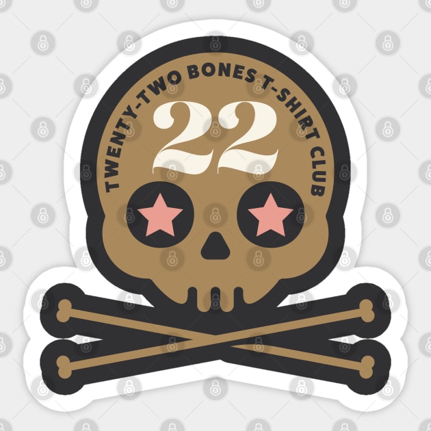 22 Bones Sugar Skull Sticker by JSNDMPSY